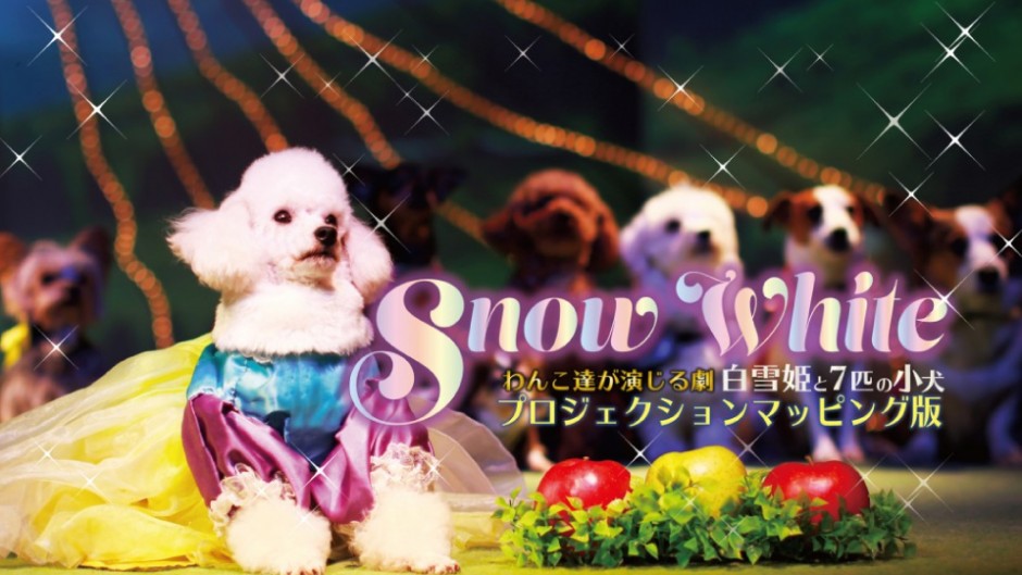 わんわん達が演じる「SnowWhite(スノーホワイト)白雪姫と7匹の小犬」