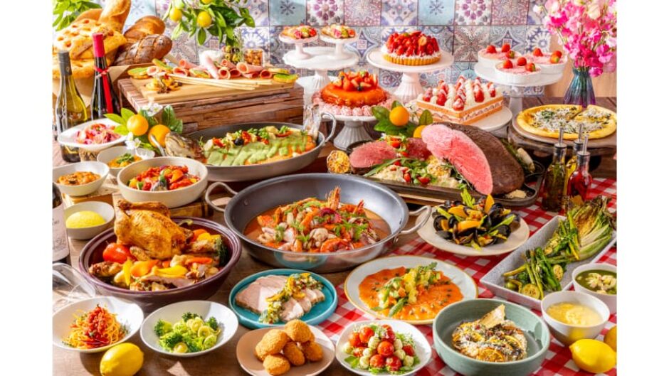 スプリングランチ＆ディナービュッフェ「南イタリアの美食とストロベリースイーツ」ヒルトン名古屋で開催